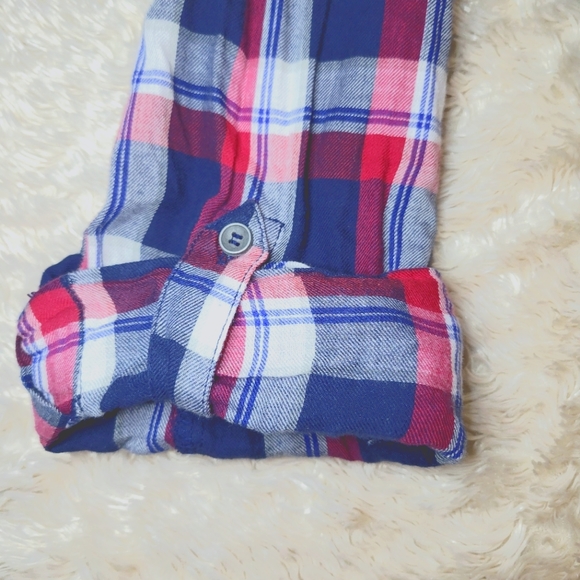 Smart Set Plaid Button-down Shirt; Size S - Picture 5 of 5